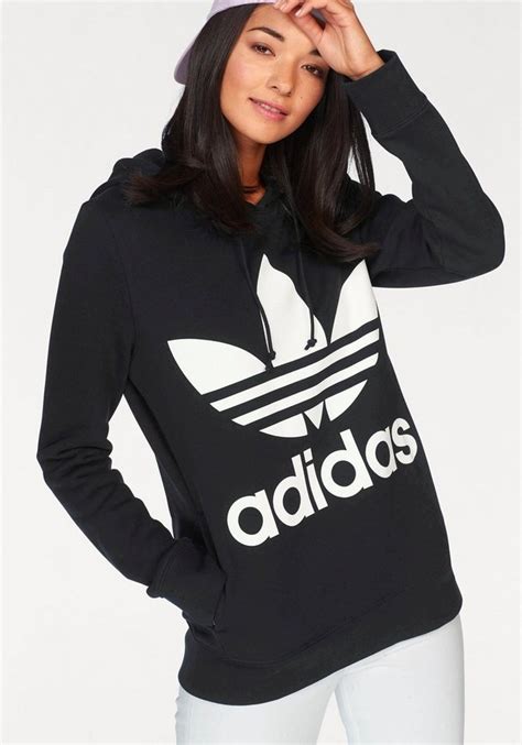 adidas damen hoodie schwarz weiß|ADIDAS ORIGINALS Hoodies für Damen online kaufen .